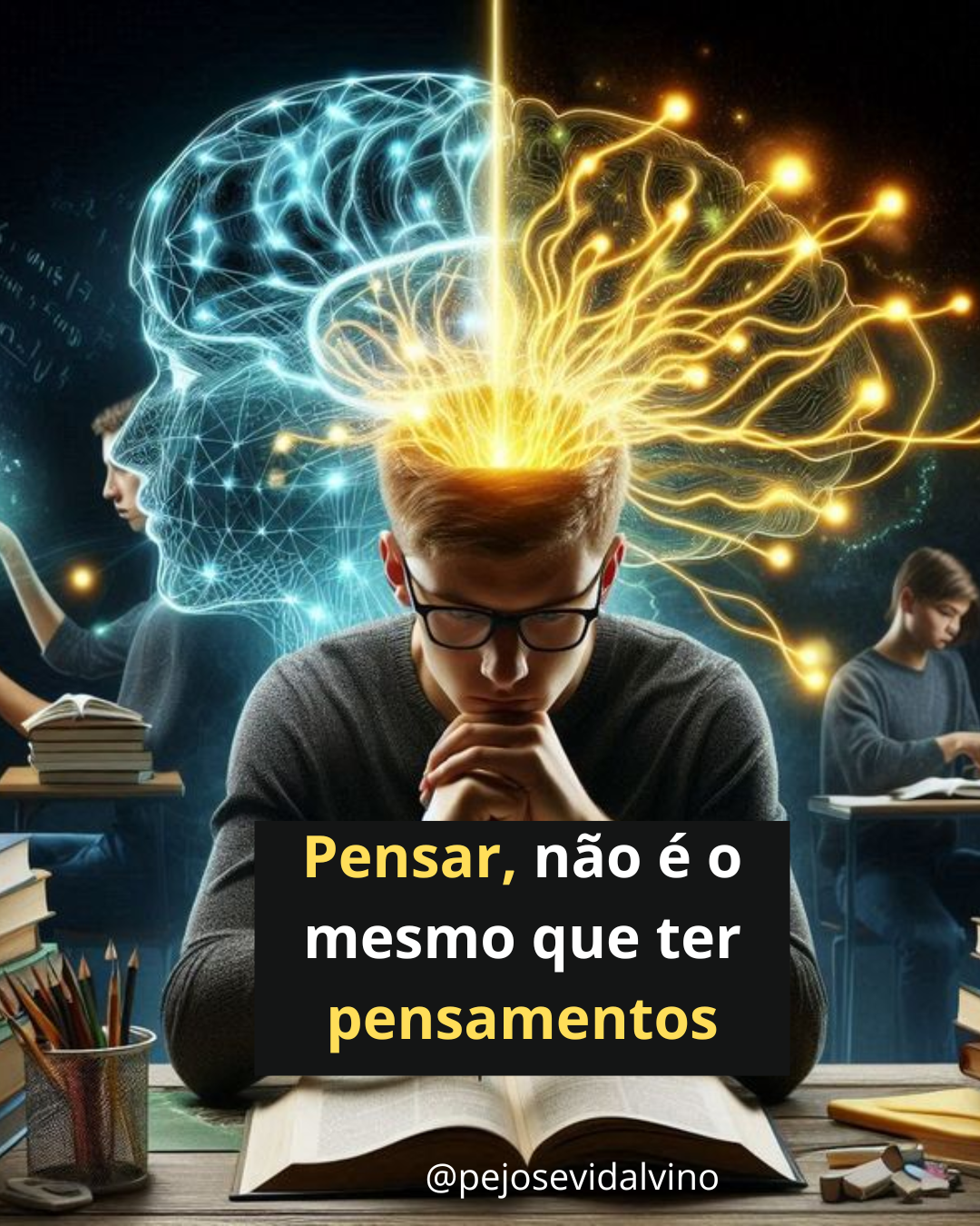 Pensar não é o mesmo que ter pensamentos