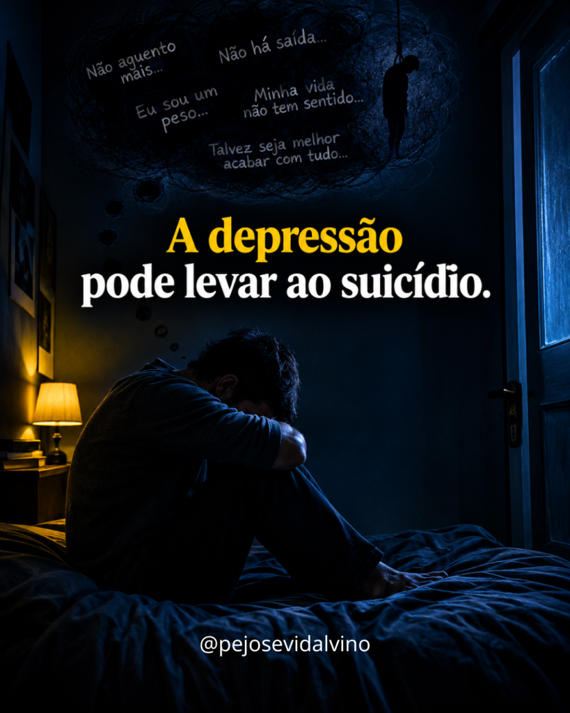 A depressão pode levar ao suicídio