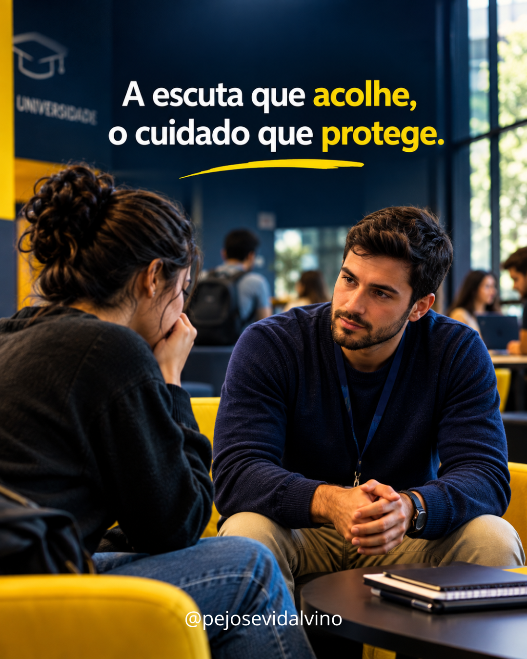 A escuta que acolhe, o cuidado que protege