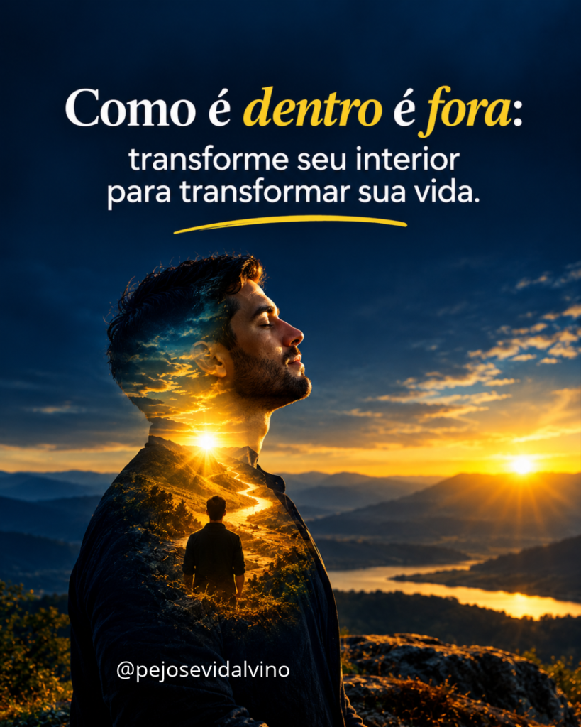 Como é dentro é fora: transforme seu interior para transformar sua vida